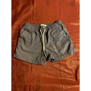 Goodthreads Shorts Mens S Stretch Canvas Elastic Waist Drawstring Gray Casual